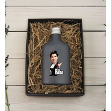 Bk Gift Kişiye Özel The Baba Karikatürlü Antrasit Tasarım Cam Şişede 200 ml Kolonya-3, Babaya Hediye, Babalar Günü Hediyeleri, Hediyelik Baskılı Kolonya