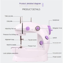 Qinyue Ev Dikiş Makinesi Elektrikli Çok Fonksiyonlu Taşınabilir Dikiş Makinesi (Yurt Dışından)