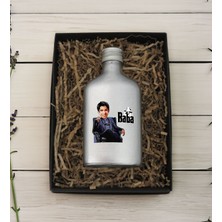 Bk Gift Kişiye Özel The Baba Karikatürlü Gümüş Tasarım Cam Şişede 200 ml Kolonya-2, Babaya Hediye, Babalar Günü Hediyeleri, Hediyelik Baskılı Kolonya