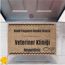 Narnuga Kapı Önü Paspası Dekoratif Dijital Baskı Veteriner Kliniği P-2540