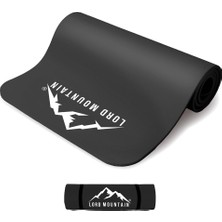 Lord Mountain Premium Pilates Yoga Matı,spor Matı,egzersiz Matı,pilates Minderi,kaymaz TABAN,180X55 cm 10 mm Siyah