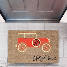 Narnuga Kapı Önü Paspası Dekoratif Dijital Baskı Arabalar P-2666