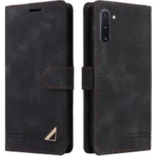 Mays Shop Samsung Galaxy Not 10 Için Flip Case Basit Iş Deri Kılıf Cüzdan (Yurt Dışından)