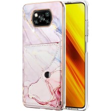 Mays Shop Xiaomi Poco X3 Nfc Mermer Yumuşak Tpu Tampon Ince Cüzdan Kart Yuvaları (Yurt Dışından)