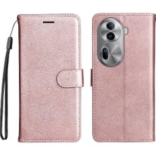 Mays Shop Kart Yuvası Klasik Düz Renk Yüksek Kılıf ile Oppo Oppo 11 5g Için Flip Case (Yurt Dışından)