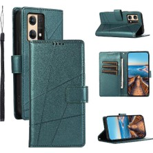 Mays Shop Oppo Oppo 7 4g Için Flip Case Üç Kart Yuvaları Şok Emici Kickstand (Yurt Dışından)