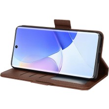 Mays Shop Huawei Nova 9 Için Kılıf Yan Toka Kart Yuvaları Tutucu Cüzdan Pu Deri (Yurt Dışından)