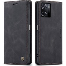 Mays Shop Oppo Için Flip Case A57 4G/A77 4G/A77S Flip Folio Kitap Kılıf Kart Yuvası Pu (Yurt Dışından)