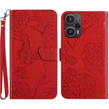 Mays Shop Xiaomi Poco F5 Darbeye Deri Kılıf Anti-Damla Koruma Pu (Yurt Dışından)