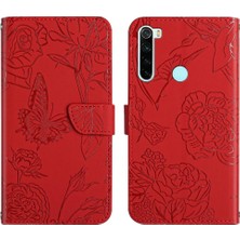 Mays Shop Xiaomi Redmi Not 8t Çiçekler ve Kelebekler Anti-Damla Koruma (Yurt Dışından)