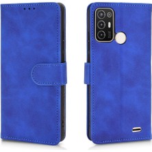 Mays Shop Kart Tutucu Kickstand ile Zte Blade A52 Deri Folio Flip Case (Yurt Dışından)