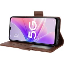 Mays Shop Oneplus Nord N300 Cüzdan Kart Yuvaları Için Kılıf Tutucu Yan Toka Manyetik (Yurt Dışından)