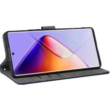 Mays Shop Infinix Not 40 Pro 4G/X6850 Pu Deri Flip Folio Cüzdan Kapatma Için Kılıf (Yurt Dışından)