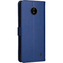 Mays Shop Nokia C10 Için Flip CASE/C20 Iş Cüzdan Telefon Kılıfı Klasik Düz Renk (Yurt Dışından)