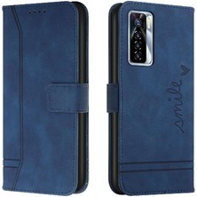 Mays Shop Tecno Camon 17 Pro Manyetik Kapatma Flip Folio Cüzdan Pu Için Telefon Kılıfı (Yurt Dışından)