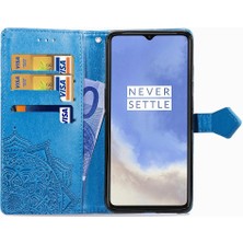 Mays Shop Oneplus 7t Için Kılıf Zarif Desen Kapak Kapak Darbeye Deri Kılıf (Yurt Dışından)