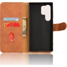 Mays Shop Samsung Galaxy S24 Ultra Deri Folio Flip Case Koruyucu (Yurt Dışından)