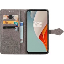 Mays Shop Oneplus Nord N100 Deri Kılıf Için Kılıf Zarif Desen Kapak Çevirin (Yurt Dışından)