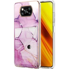 Mays Shop Xiaomi Poco X3 Nfc Mermer Yumuşak Tpu Tampon Ince Cüzdan Kart Yuvaları (Yurt Dışından)