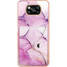 Mays Shop Xiaomi Poco X3 Nfc Mermer Yumuşak Tpu Tampon Ince Cüzdan Kart Yuvaları (Yurt Dışından)