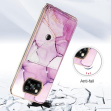 Mays Shop Xiaomi Poco X3 Nfc Mermer Yumuşak Tpu Tampon Ince Cüzdan Kart Yuvaları (Yurt Dışından)