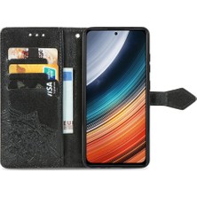 Mays Shop Redmi K40S Zarif Desen Darbeye Basit Iş Deri Için Kılıf (Yurt Dışından)