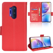 Mays Shop Oneplus 8 Için Kılıf Pro Manyetik Pu Deri Yan Toka Cüzdan Kart Yuvaları (Yurt Dışından)