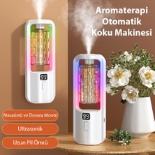 Teknoexpress 3 Modlu Otomatik Aromaterapi 1500MAH Şarjlı Yeni Nesil Otomatik Koku Makinesi Işıklı (Shangri-La Kokusu Sarı)