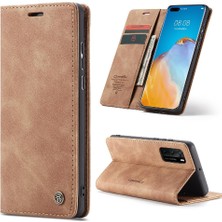 Mellow Shop Huawei P40 Manyetik Kapatma Için Flip Case Darbeye Çevir Folio Kitap Pu (Yurt Dışından)