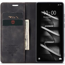 Mellow Shop Xiaomi Redmi Not 12 Için Flip Case Pro 5g Kılıf Kart Yuvası Kickstand Kapak Pu (Yurt Dışından)