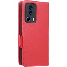 Mellow Shop Xiaomi 13 Lite Için Kılıf Kart Yuvaları Tutucu Yan Toka Cüzdan Pu Deri (Yurt Dışından)