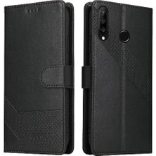 Mellow Shop Huawei P30 Lite Premium Deri Kickstand 4 Köşe Üç Için Flip Case (Yurt Dışından)