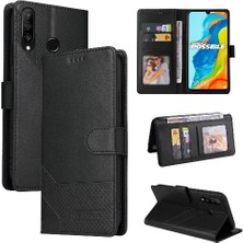 Mellow Shop Huawei P30 Lite Premium Deri Kickstand 4 Köşe Üç Için Flip Case (Yurt Dışından)