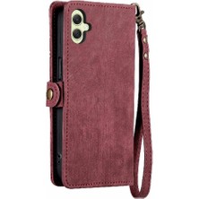 Mellow Shop Samsung Galaxy A05 4g Için Flip Case Cüzdan Kapak Çevirin Deri Kılıf Basit (Yurt Dışından)