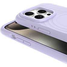 Case 4u Apple iPhone 15 Pro Max Magsafe Şarj Özellikli Airbagli Mat Görünümlü Hepi Kapak Açık Mavi