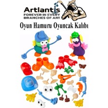 Artlantis Oyun Hamuru Oyuncak Merdane Silindir Kesici Şekiller Kalıp Enjektör Seti 1 Paket Okul Öncesi Kreş Anasınıfı Etkinlik