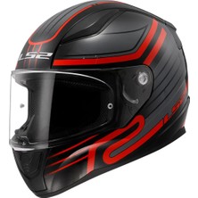 Ls2 Rapıd 2 Cırcuıt Siyah-Gri-Kırmızı Kask