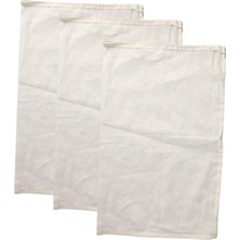 Malory 3 Adet Muslin Ipli Çanta Fındık Sütü Torbası Sebze Baharat Gıda 20CMX30CM (Yurt Dışından)