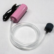 Longbangdian Shop Pembe Stil Akvaryum Oksijen Hava Pompası Balık Tankı USB Sessiz Hava Kompresörü Havalandırıcı Taşınabilir Mini Küçük Oksijenatör Akvaryum Aksesuarları 1W (Yurt Dışından)