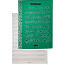 Artlantis Müzik Defteri A4 40 Yaprak Plastik Kapak 1 Adet Sol Anahtarlı Pp Kapak Müzik Defteri 21X29.7 cm 12 Sütunlu