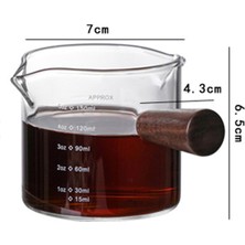 Malory Cam Ölçme Kabı Çift Ağıı Sıcaklığıklı Ölçekli Drinkware 150ML (Yurt Dışından)