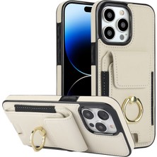 Xstep Case iPhone 14 Pro Max Kart Tutucu Çubuğu Deri Kaplamalı Tpu Telefon Kapağı (Yurt Dışından)