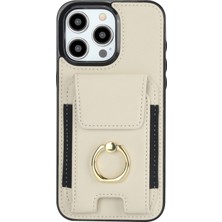 Xstep Case iPhone 14 Pro Max Kart Tutucu Çubuğu Deri Kaplamalı Tpu Telefon Kapağı (Yurt Dışından)