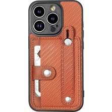 Xstep Case iPhone 14 Pro Max Kart Yuvalı Deri Karbon Fiber Dokulu Arka Kapak (Yurt Dışından)