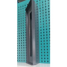 Acil Pano Açılı Diafon 15X27,5X10,5 Ap3 Zil Paneli, Metal Yön Çevirme ve Koruma Kutusu Antrasit