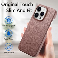 Xstep Case iPhone 14 Pro Max Litchi Doku Çizilmez Deri+Pc Telefon Kapağı (Yurt Dışından)