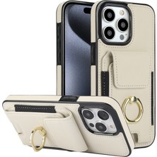 Xstep Case iPhone 15 Pro Pu Deri + Tpu Düşme Önleyici Kickstand Telefon Kapağı (Yurt Dışından)