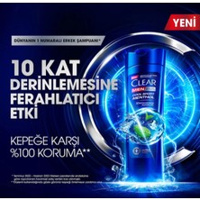 Clear Men Kepeğe Karşı Etkili Şampuan Cool Sport Menthol Ferahlatıcı Mentol Etkisi 350 ml