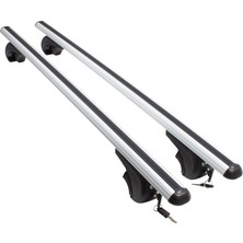 Omsa Fiat Doblo Gri Ara Atkı 2 Parça Bold Bar 110-132cm Metal Kilit 2010-2021 Arası