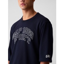 Gap Erkek Lacivert Gap Logo Oversized Sweatshirt